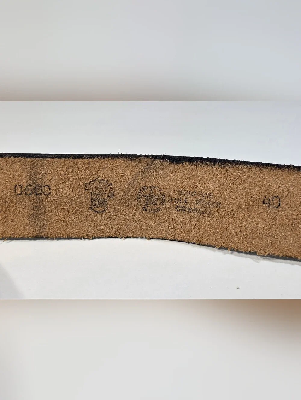 Harley-Davidson Vintage Black Leather Belt 40